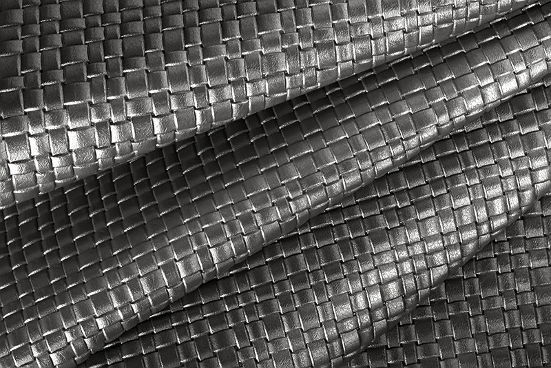 Metallic leather : dark grey Magnetic Braided - Customization F. KOOIJMAN Paris